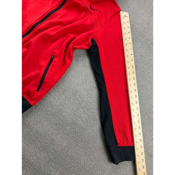 Nike Kobe Bryant Dry Fit Hoodie Men M Fleece Zip Front Pockets Athletic Red - Picture 7 of 10